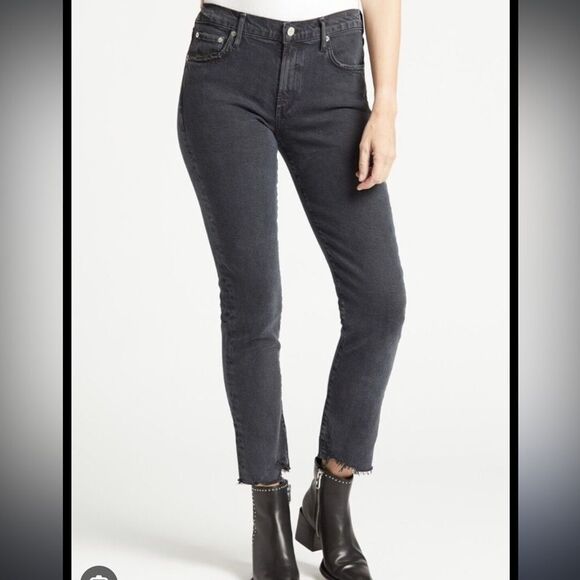 Agolde Women's Toni Jeans Black and Gray - Picture 1 of 7